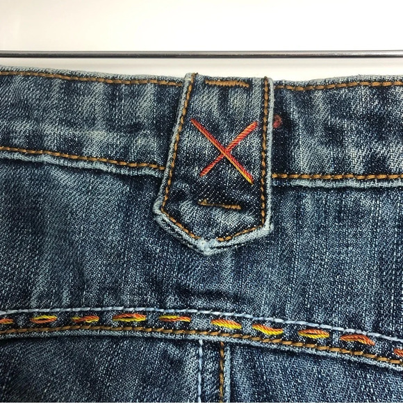 Antik Denim Jeans Medium Blue 9 Button Fly Decorative Pockets - Picture 5 of 12